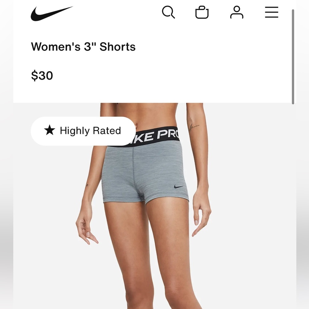 Women’s nike pro shorts
